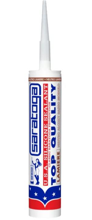 SARATOGA USA WHITE SILIC.NEUTRO LAMIERE GRIGIO RAL7042 280 ML.