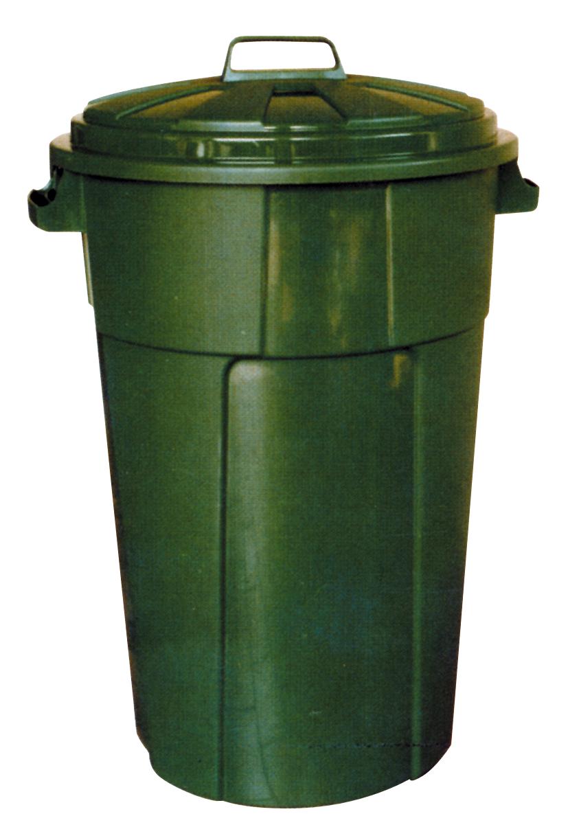 BIDONE CON COPERCHIO 120LT NERO