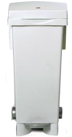 BIDONE X RIFIUTI C/RUOTE 80LT BIANCO