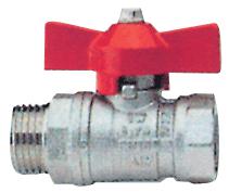 VALVOLA A SFERA FARFALLA 1/2" M/F MAURER