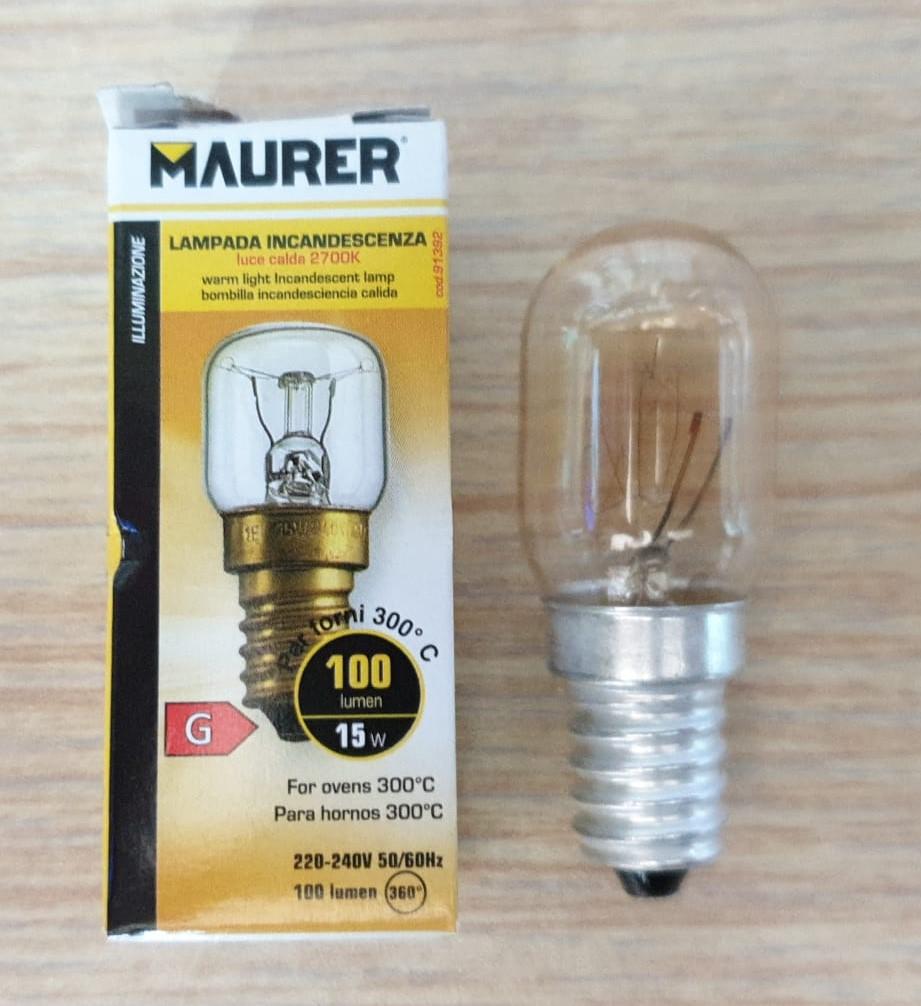 LAMPADA AD INCANDESCENZA FORNO CHIARA MAURER E14 15W