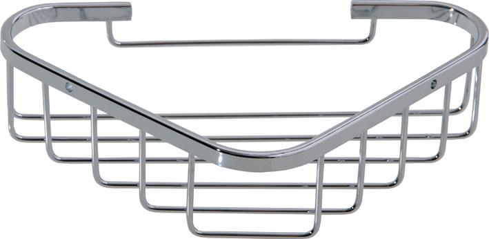 PORTAOGGETTI BAGNO ANGOLARE ACCIAIO INOX "AQUA" 17X17X6CM MAURER