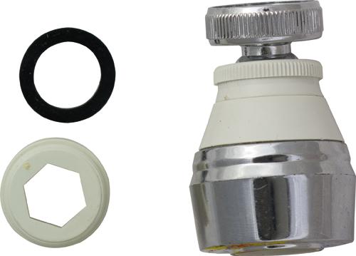 ROMPIGETTO CON GHIERA E SNODO CROMATO BIANCO MAURER