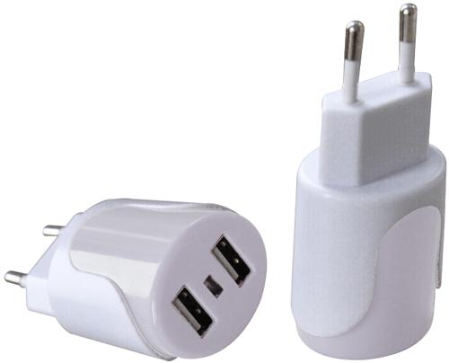 ADATTATORE BISPINA 2 PRESE USB MAURER - CF. BLISTER