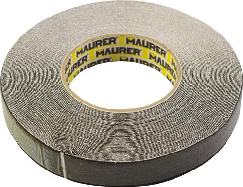 ANTISCIVOLO ADESIVO NERO 18,2MT 25MM MAURER IN ROTOLO