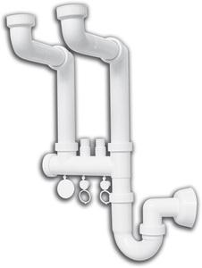 SIFONE LAVELLO 2 VIE "INVISIBILE"