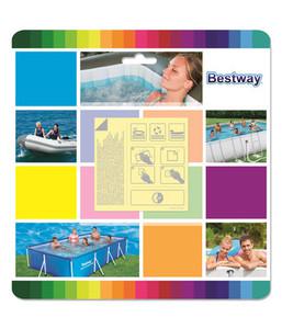 Bestway 62091 Toppe di Riparazione adesive Impermeabili, Confezione da 10