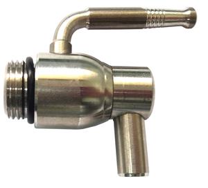 RUBINETTO INOX C/LEVA X CONTEN. OLIO GR.1/2 EX1746