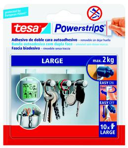 TESA POWERSTRIPS 10 STRISCE BIADESIVE