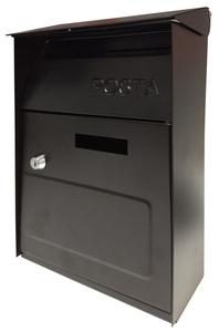 CASSETTA POSTALE IN ACCIAIO X EST. NERA