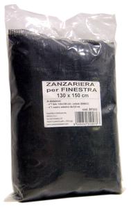 ZANZARIERA POLIEST. X FINESTRA 130X150 NERA