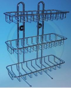 MENSOLA GRIGLIATA A 3 RIPIANI CROMO DFW0225S