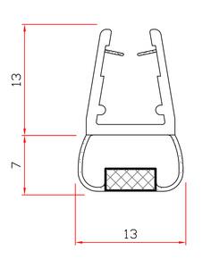 GUARNIZIONE X BOX DOCCIA MT.2 MOD.411
