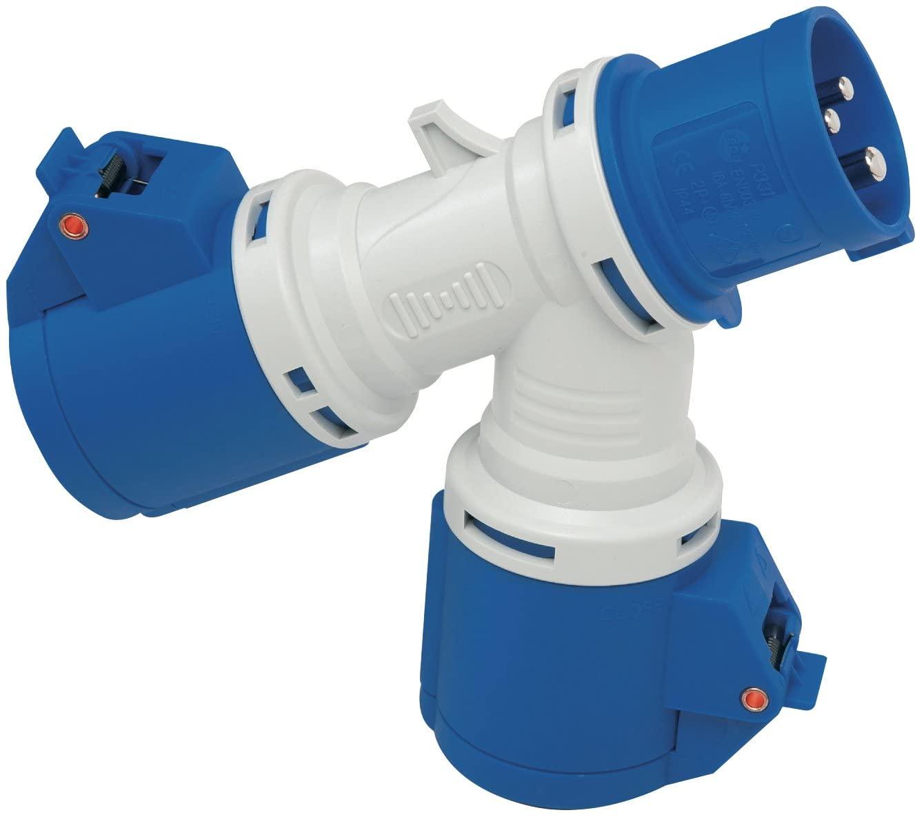 ADATT. 1SP. 16A 250V 2P+T 2PR. CEE 16A 250V IP44