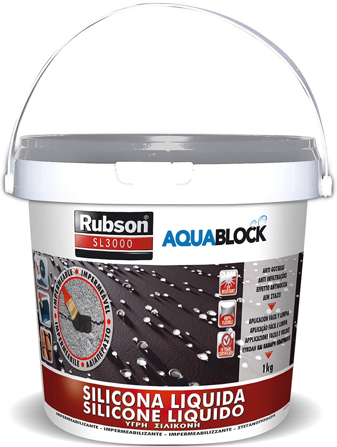 SILICONE LIQUIDO 'AQUA BLOCK' 'SL3000' Kg 1 - grigio
