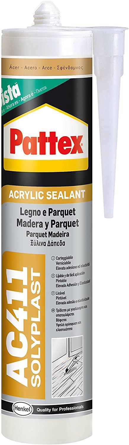 SILICONE ACRILICO PER LEGNO E PARQUET 'PATTEX AC411' ml 300 - Ciliegio