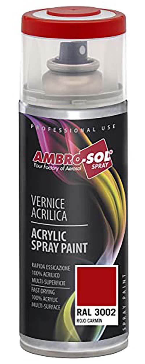 SMALTO ACRILICO MULTIUSO 400 ML RAL 3002 ROSSO CARMINIO