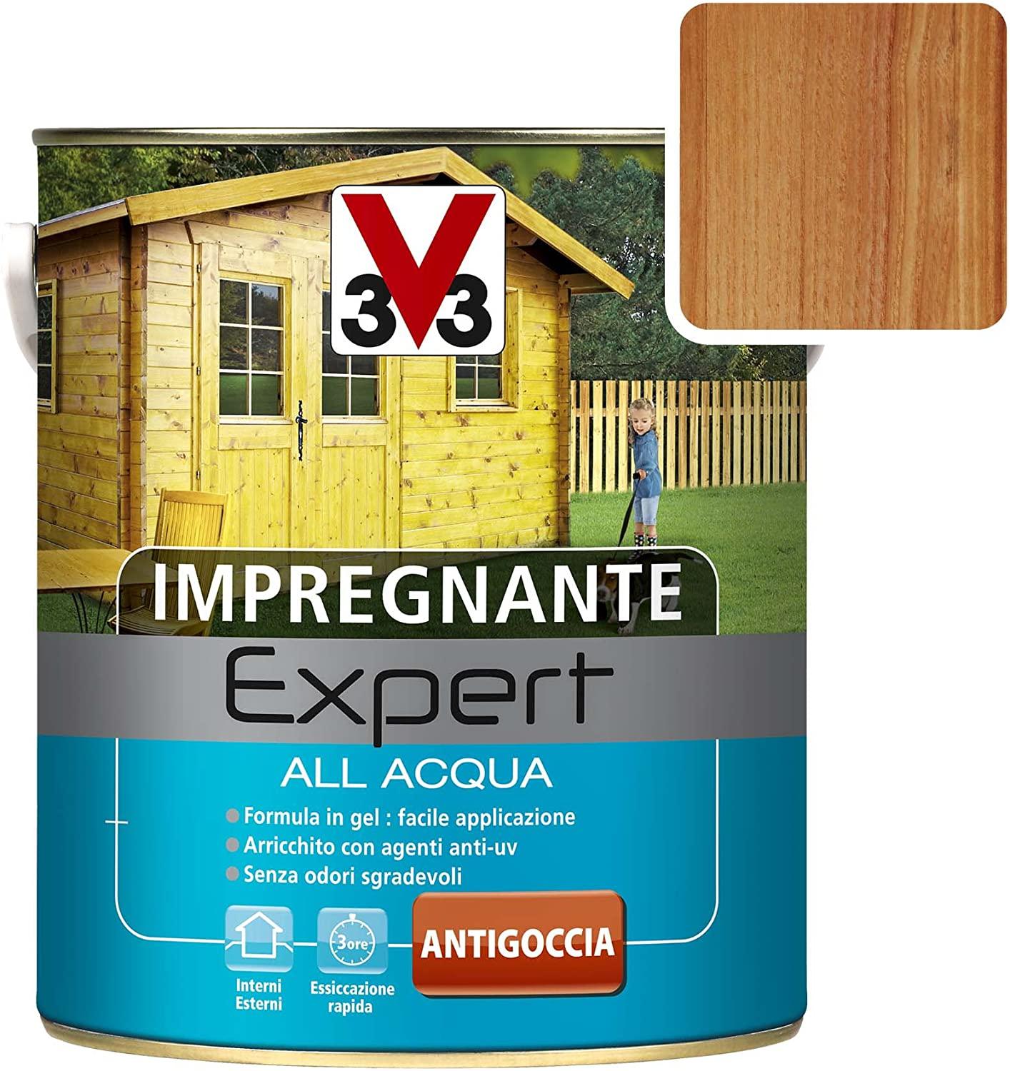 IMPREGNANTE PER LEGNO ALL'ACQUA - LINEA EXPERT Noce Scuro lt. 0,75