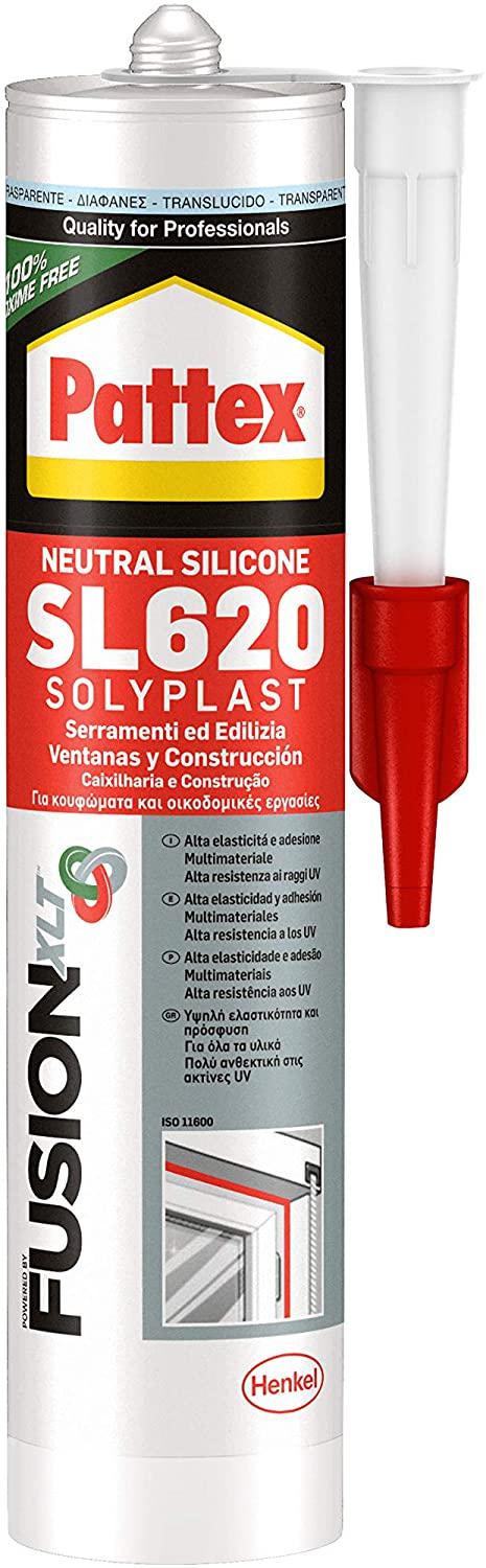 SILICONE NEUTRO PER EDILIZIA E SERRAMENTI 'SOLYPLAST' ml 300 - trasparente