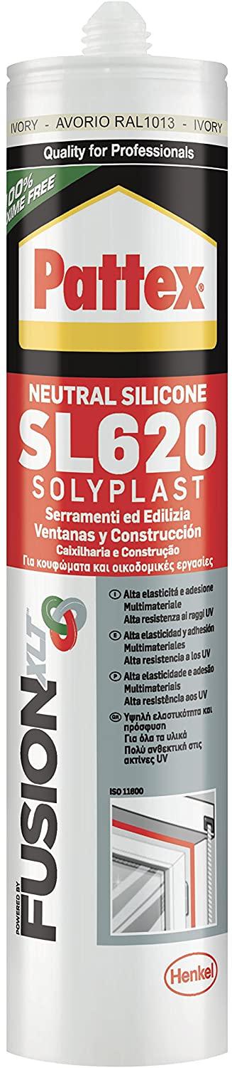 SILICONE NEUTRO PER EDILIZIA E SERRAMENTI 'SOLYPLAST' ml 300 - avorio RAL 1013