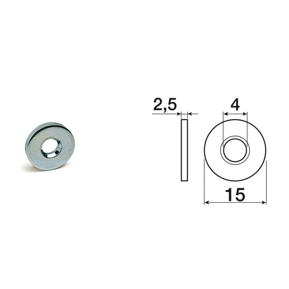 Contropiastra art. 631 d. 15 Zincata