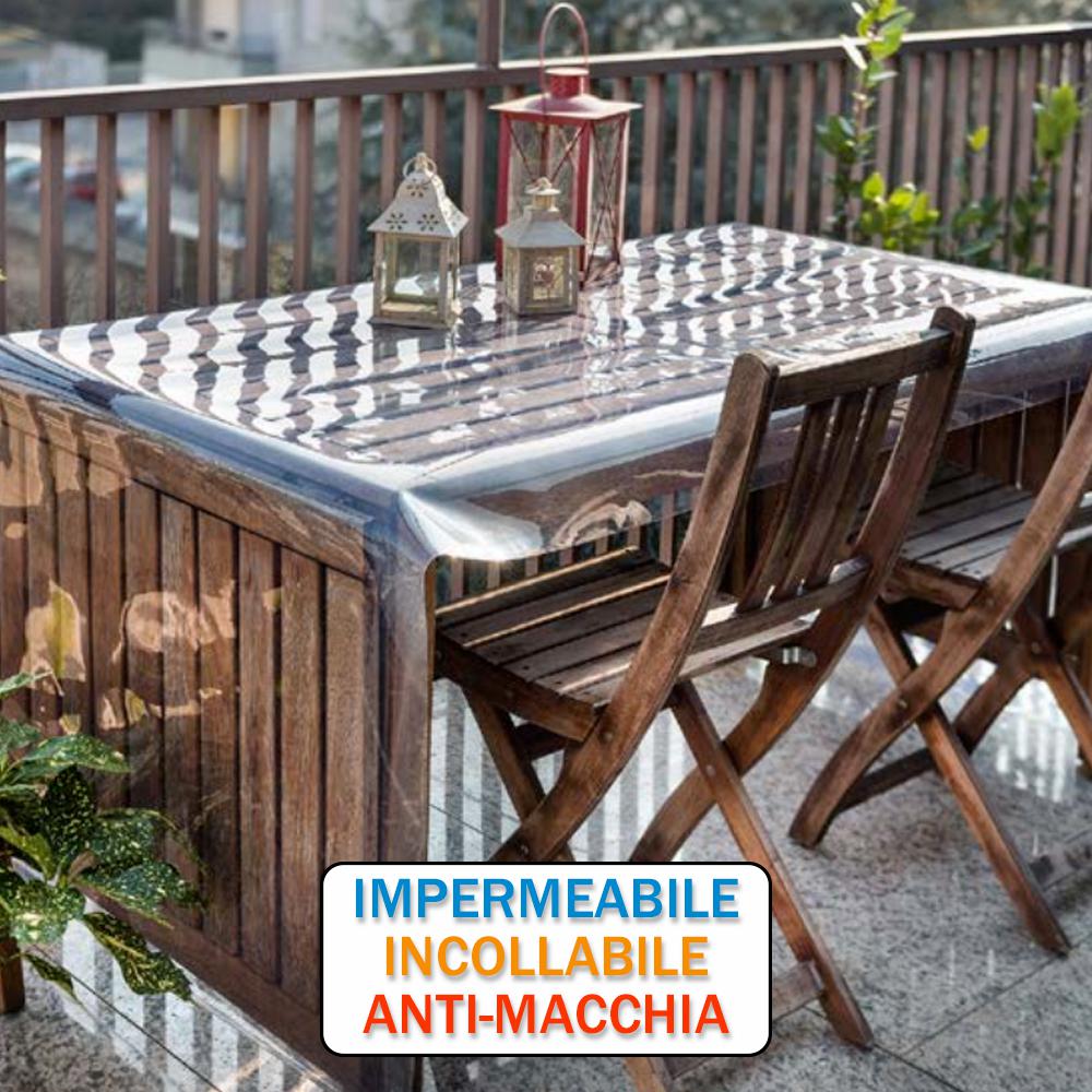 Telo Vetro Sintetico Trasparente Morbido - Finestre PVC Cristal - Lastre Rivestimento Cucina Impermeabile - Pellicola di Vetro su misura - Interni ed esterni (PVC Spessore 0,50mm Lunghezza 1MT - Altezza 100cm)