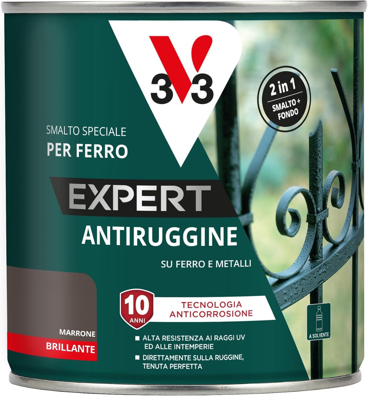SMALTO ANTIRUGGINE ALTA PROTEZIONE SPECIALE FERRO - LINEA EXPERT Marrone lt. 0,5